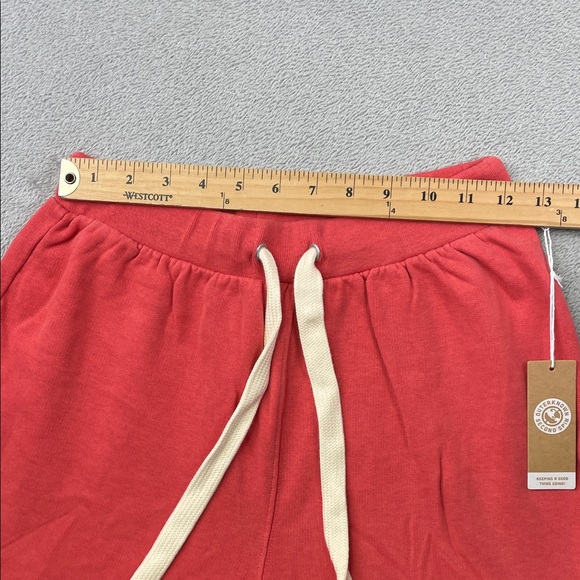 NEW Outerknown XS Organic Cotton Lyocell Red  Jogger Sweatpants. Drawstring - Picture 7 of 13